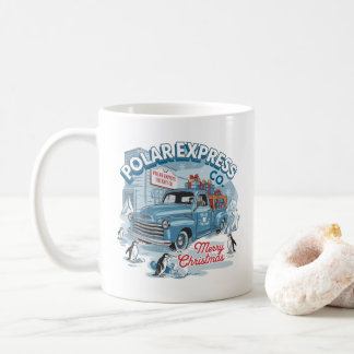 Mug Camion classique de Noël de style années 50