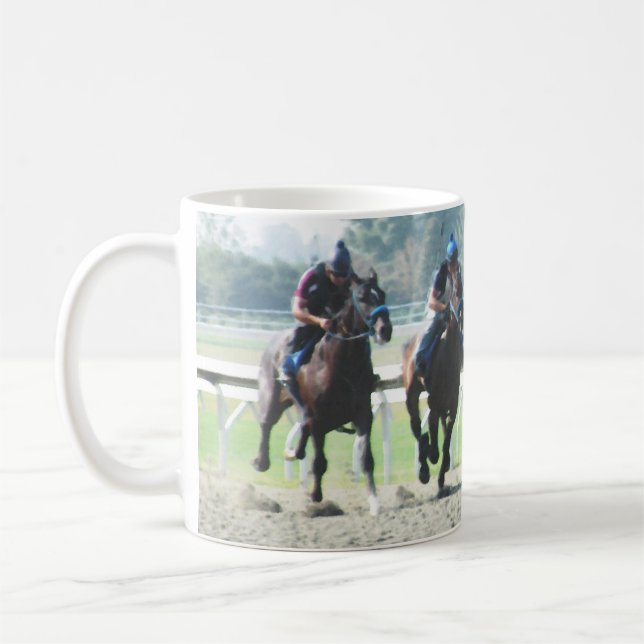 Mug Camion de course de chevaux (Gauche)
