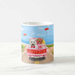 Mug Camion de la Saint-Valentin pour Terrier West High