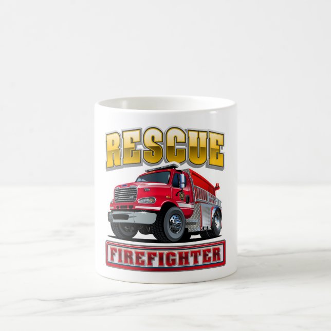 Mug Camion de pompiers de dessin animé (Centre)