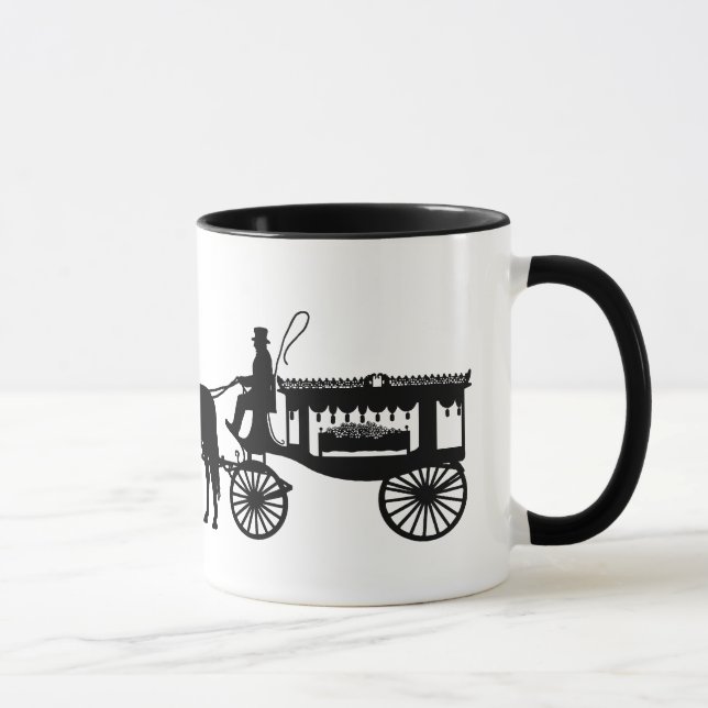Mug Camion de transport cardiaque Silhouette (Droite)