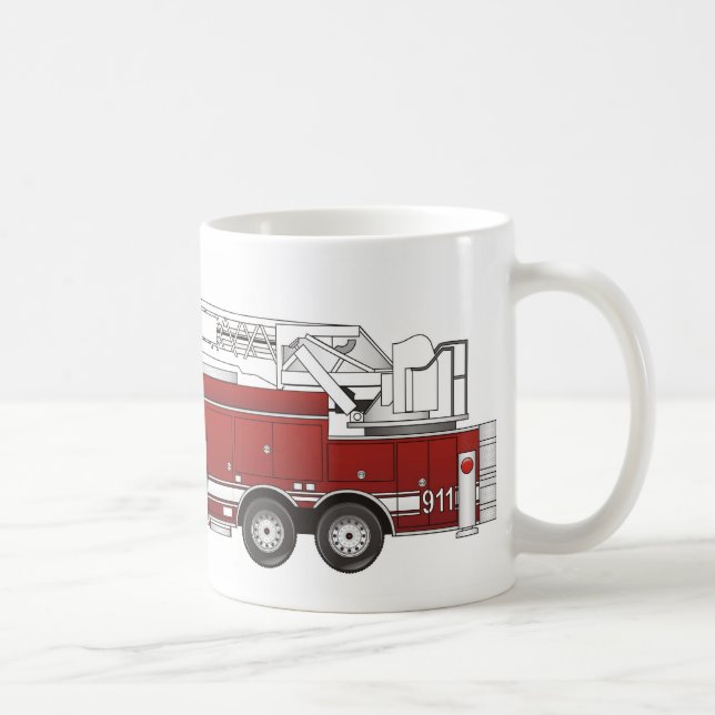 Mug Camion d'incendie échelle (Droite)