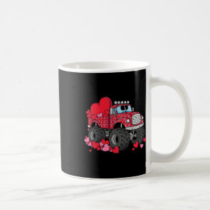 Mug Camion Monster de Saint Valentin avec Coeurs Plaid