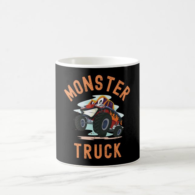 Mug Camion Monster Drôle Avec Visage (Centre)
