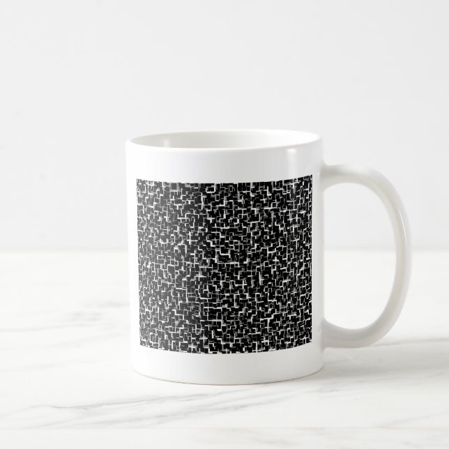 Mug Camion numérique noir blanc Motif jaune (Droite)