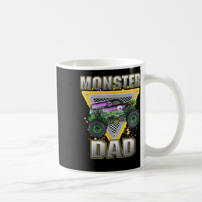 Mug Camion Papa Fête des pères Monster Camion Sont Ma  (Droite)