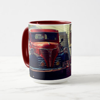 Mug Camion Vintage à la Station-Service Rustique