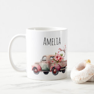 Mug Camion Vintage rose