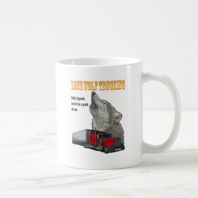Mug Camionnage de loup solitaire (Droite)