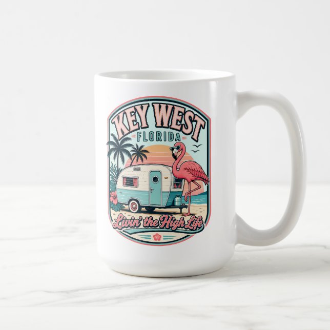 Mug Camionneur flamant rose de Key West, style de vie  (Droite)