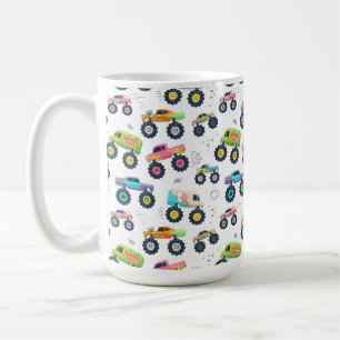 Mug Camions monstres aquarelle pour enfants
