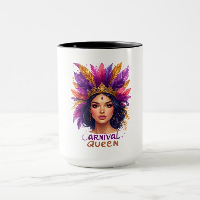 Mug Camiseta Carnival Queen Rainha  do Carnaval Fantas (Centre)