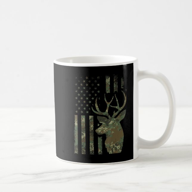 Mug Camo American Flag Chasse de canard cadeau pour El (Droite)
