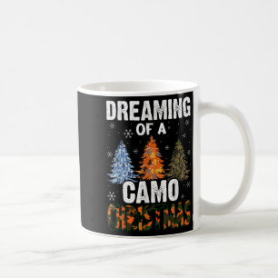 Mug Camo Arbres De Noël Pour Hommes Rêvant De Camo Chr