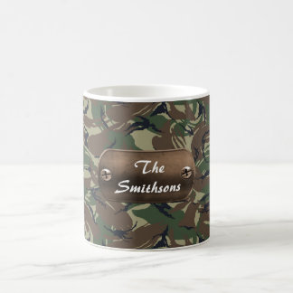 Mug camo armée brun et vert personnalisé
