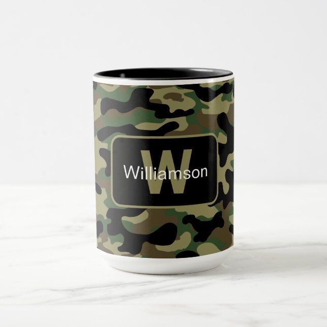 Mug Camo Kaki Forestier Avec Personnalisation   (Centre)