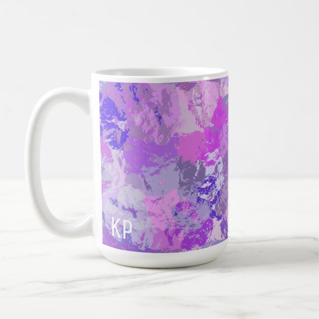 Mug Camo rose violet Abstrait (Gauche)