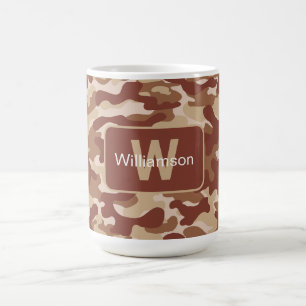 Mug Camo Tan Désert Avec Personnalisation