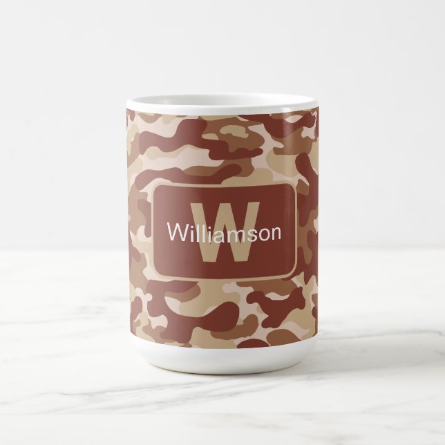 Mug Camo Tan Désert Avec Personnalisation   (Centre)