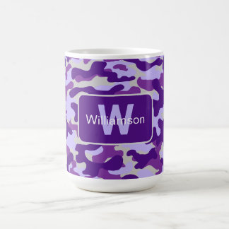 Mug Camo violet avec personnalisation