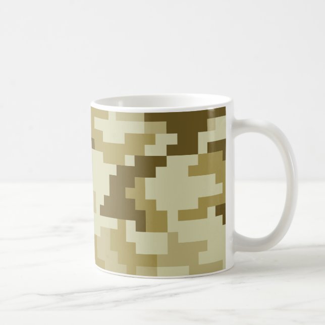 Mug Camouflage 8 bits pour désert numérique / Camo (Droite)