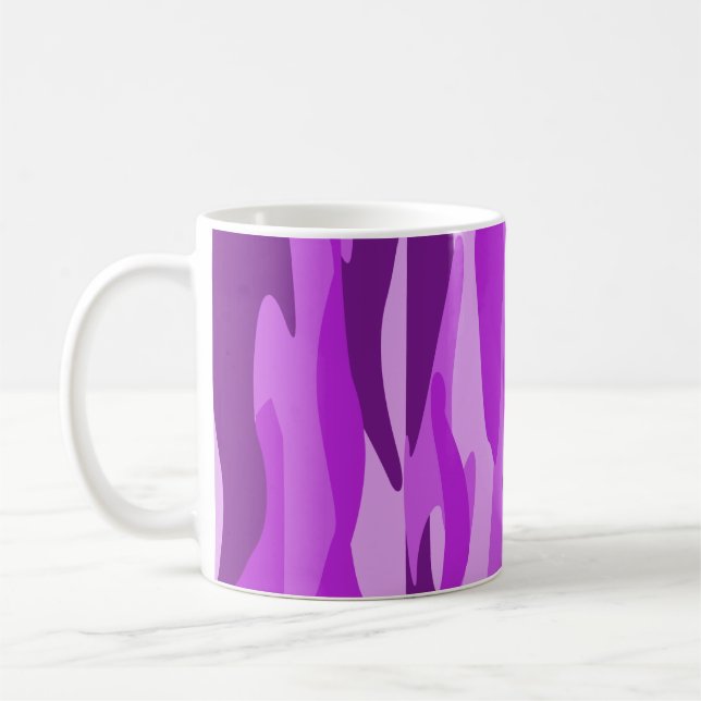 Mug Camouflage Abstrait violet (Gauche)