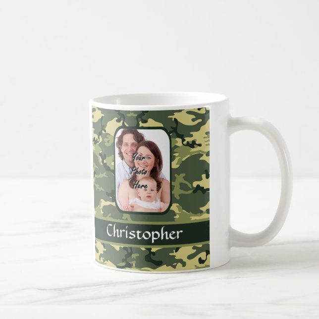 Mug Camouflage de bois vert militaire (Droite)