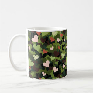 Mug Camouflage du coeur vert