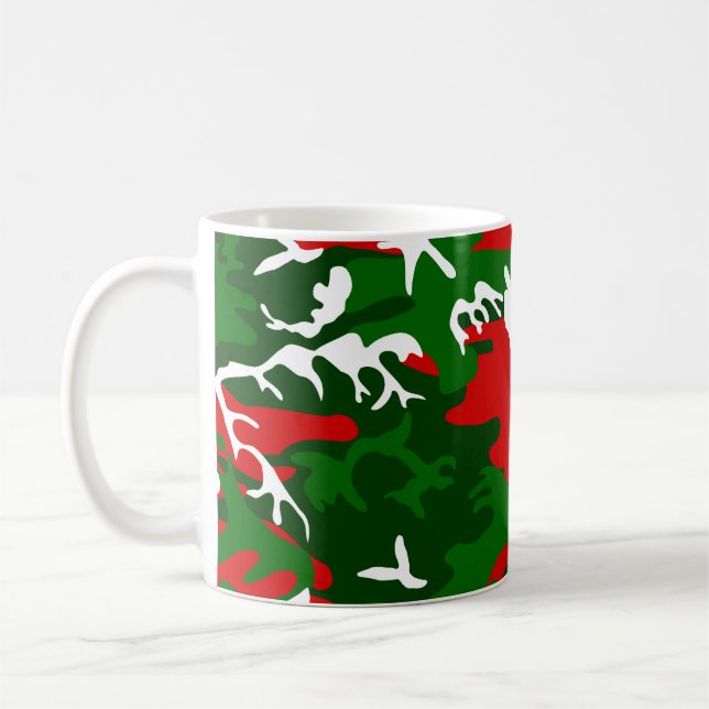 Mug camouflage hideux de Noël (Gauche)