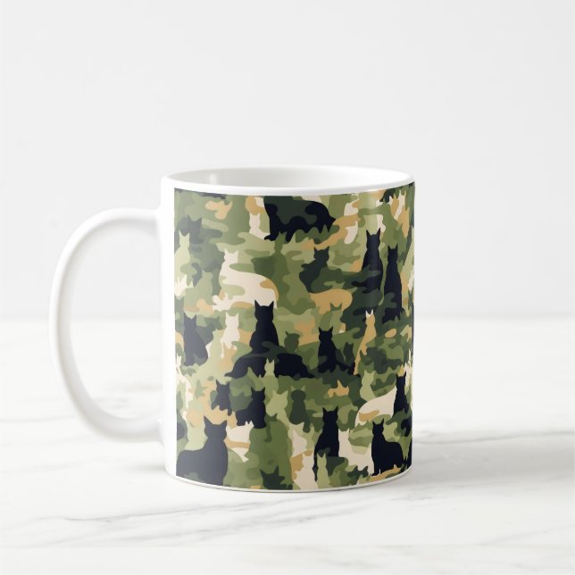 Mug Camouflage militaire des chats (Gauche)