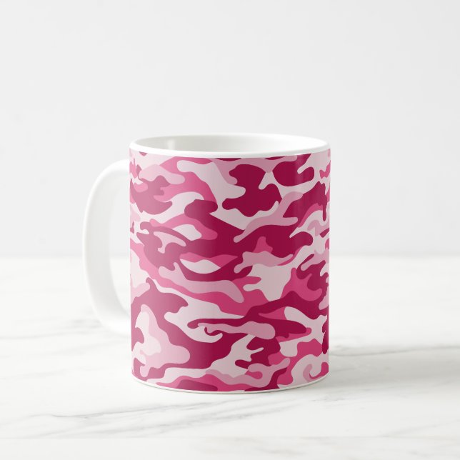 Mug Camouflage rose (Devant gauche)