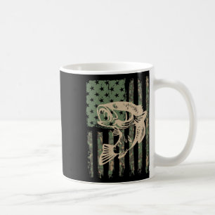Mug Camouflage Usa Drapeau Grosse Bouche B Pêche 1