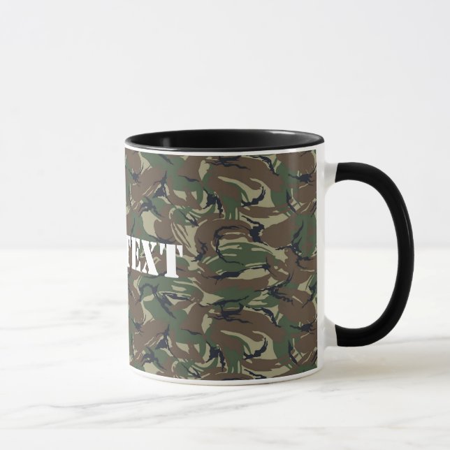 Mug Camouflage vert de la forêt britannique 95 (Droite)