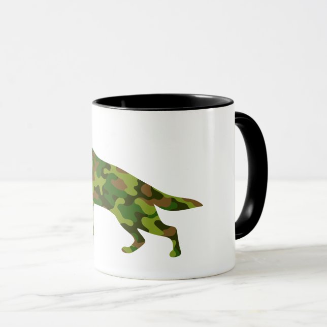 Mug Camouflage vert de l'armée allemande Shepard (Devant droit)