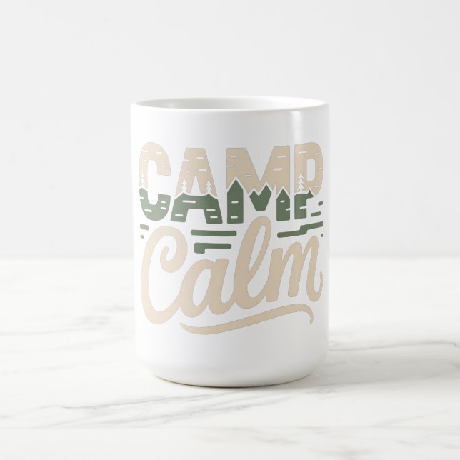 Mug CAMP CALME – Typographie minimale de la nature en  (Centre)