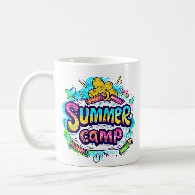 Mug Camp d'été - Camp d'été coloré (Gauche)