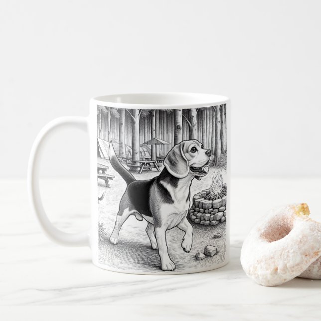 Mug Camp Ground Beagle (Avec donut)
