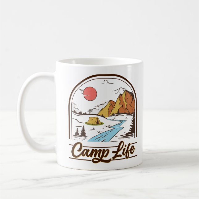 Mug Camp Life Mountain Camping (Gauche)