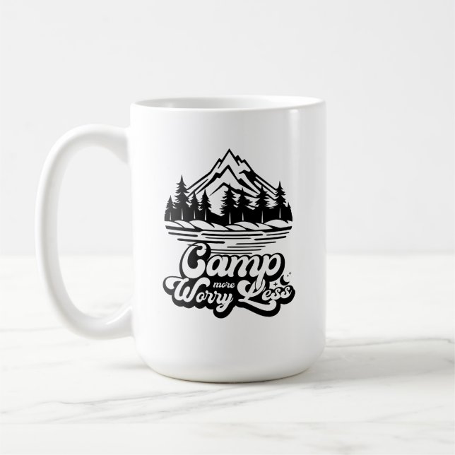 Mug Camp Plus S'Inquiéter Moins (Gauche)