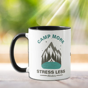 Mug Camp Plus Stress Moins Monogramme