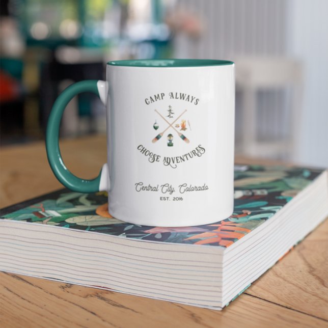 Mug Camp Toujours Choisissez Aventures (Créateur téléchargé)