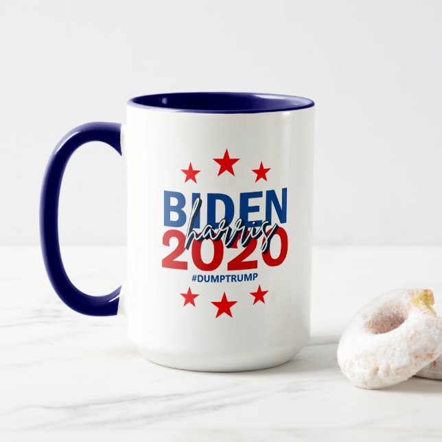 Mug Campagne électorale Biden Harris 2020 2-Tone (Avec donut)
