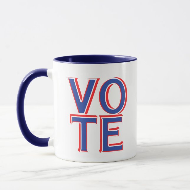 Mug Campagne électorale de la Coupe du Café Bleu (Gauche)