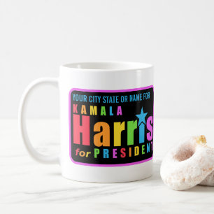 Mug Campagne politique chic Kamala Harris Pride 2024