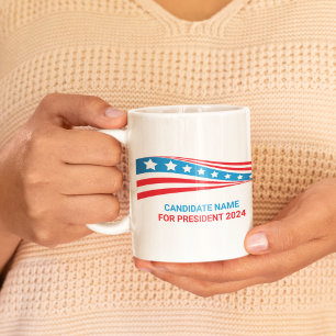 Mug Campagne politique personnalisée Élection du drape
