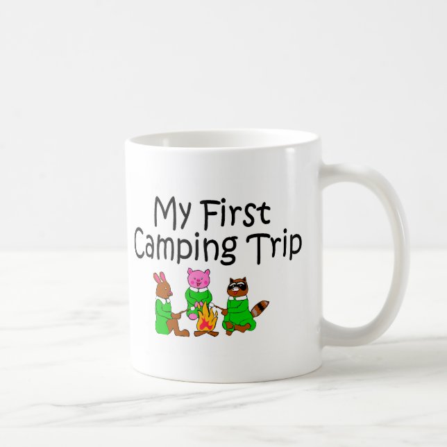 Mug Campant mes premières vacances en camping (Droite)