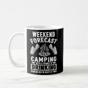 Mug Camper Fun Week-End Prévision Camping Avec Chance