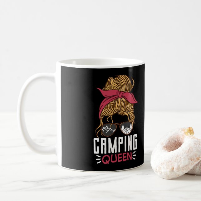 Mug Camper Tente extérieure Camping Queen (Avec donut)