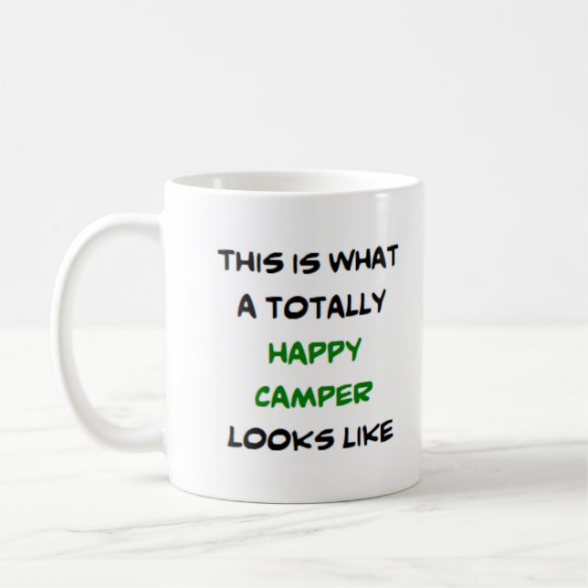 Mug camper, totalement heureux (Gauche)
