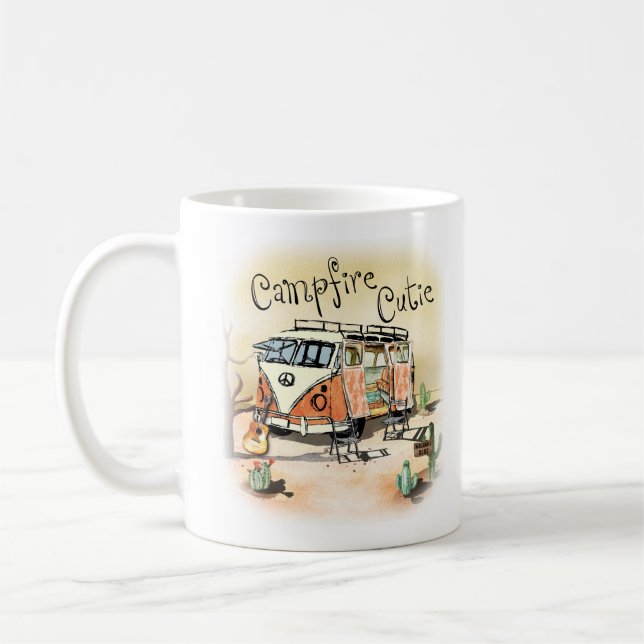 Mug Campfire Cutie Camping Vintage (Gauche)